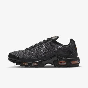 Pánské Tenisky Nike Air Max Plus Černé Oranžové Šedé Bílé | NK627WSY