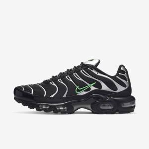 Pánské Tenisky Nike Air Max Plus Černé Zelene Metal Stříbrné Černé | NK716KDS