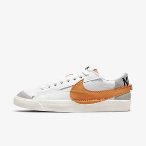 Pánské Tenisky Nike Blazer Low 77 Jumbo Bílé Šedé Oranžové | NK235XOZ