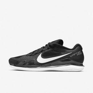 Pánské Tenisové Boty Nike NikeCourt Air Zoom Vapor Pro Clay Court Černé Bílé | NK792MCF