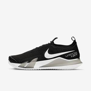 Pánské Tenisové Boty Nike NikeCourt React Vapor NXT Hard-Court Černé Bílé | NK812DJQ