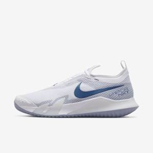 Pánské Tenisové Boty Nike NikeCourt React Vapor NXT Hard-Court Bílé Tmavě Blankyt | NK849ZAN