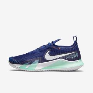 Pánské Tenisové Boty Nike NikeCourt React Vapor NXT Hard-Court Královská Modrá Blankyt Tyrkysové Oranžové Bílé | NK942ZIV