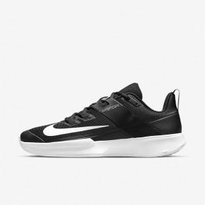 Pánské Tenisové Boty Nike NikeCourt Vapor Lite Hard Court Černé Bílé | NK163HXI