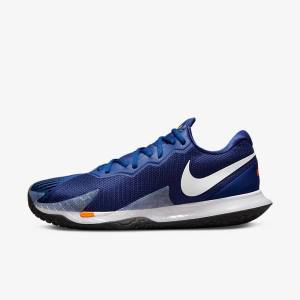 Pánské Tenisové Boty Nike NikeCourt Zoom Vapor Cage 4 Rafa Hard Court Královská Modrá Blankyt Oranžové Černé Bílé | NK097APC