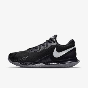 Pánské Tenisové Boty Nike NikeCourt Zoom Vapor Cage 4 Rafa Hard Court Černé Metal Stříbrné | NK671ZPM