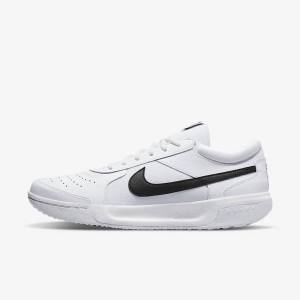 Pánské Tenisové Boty Nike NikeCourt Zoom Lite 3 Hard Court Bílé Černé | NK841FWP